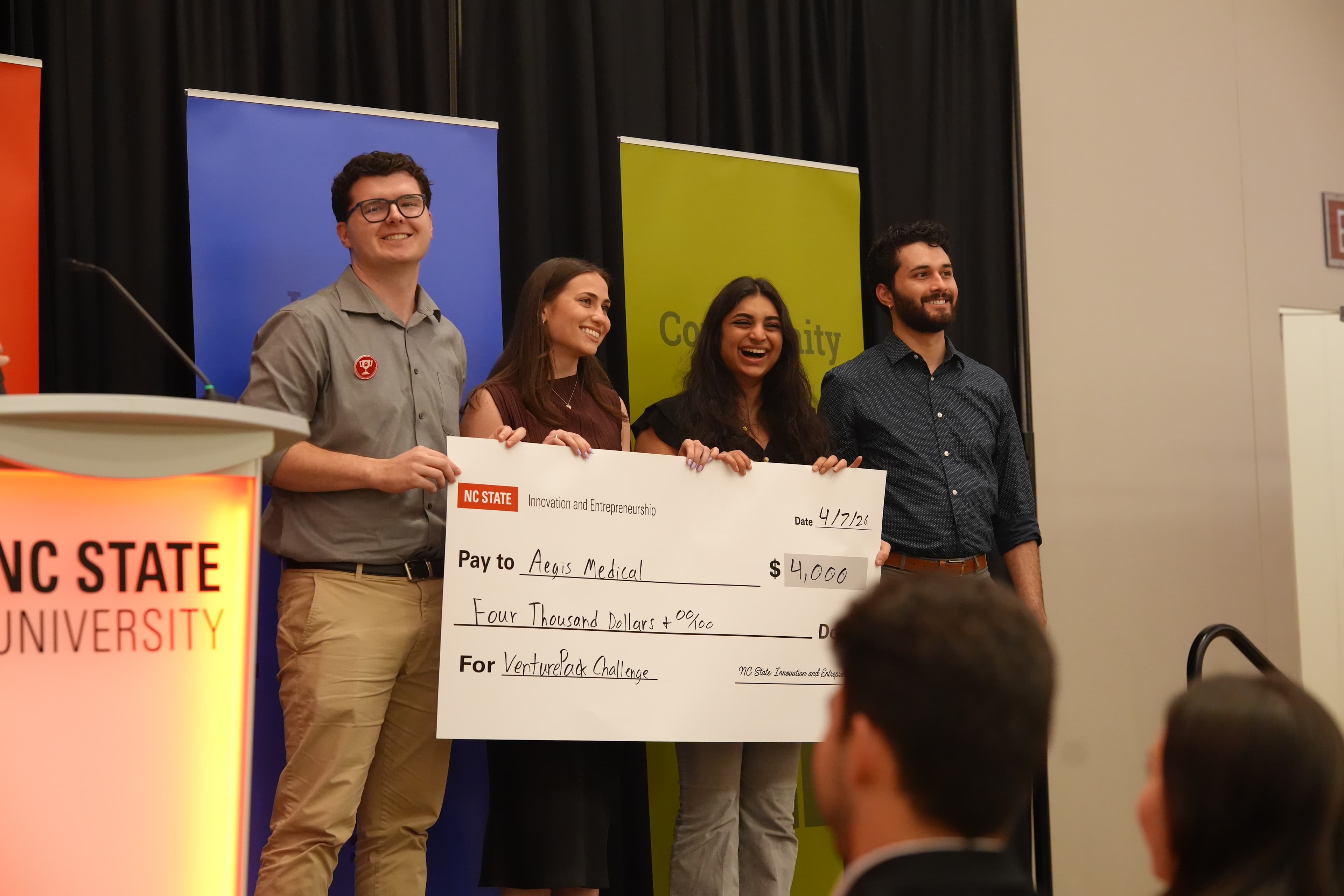 Aegis Medical wins $4500 at VenturePack