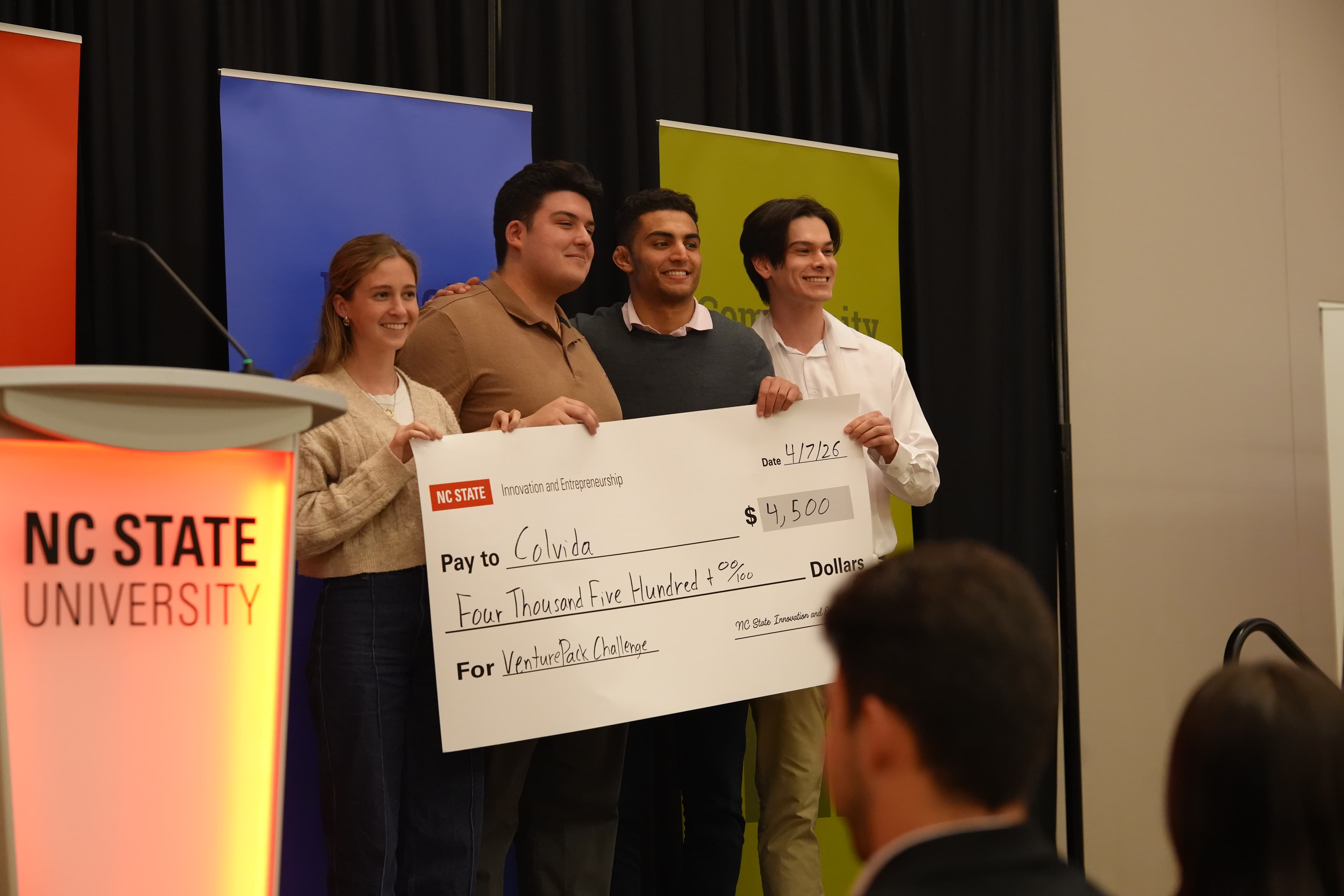 Colvida wins $5000 at VenturePack
